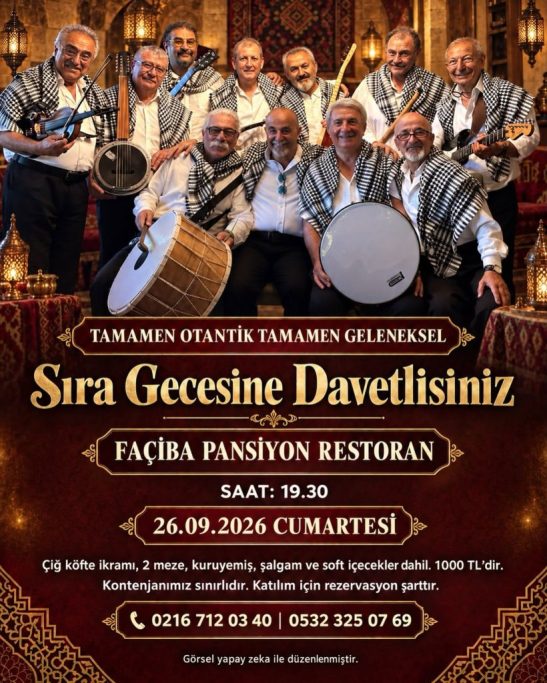 Sıra gecesine davetlisiniz