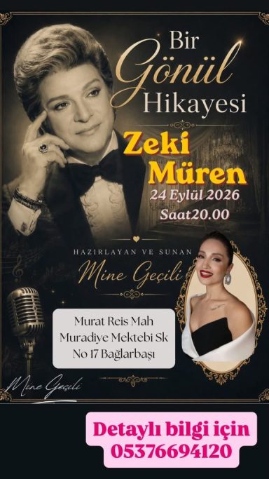 Bir gönül hikayesi Zeki Müren anma gecesi